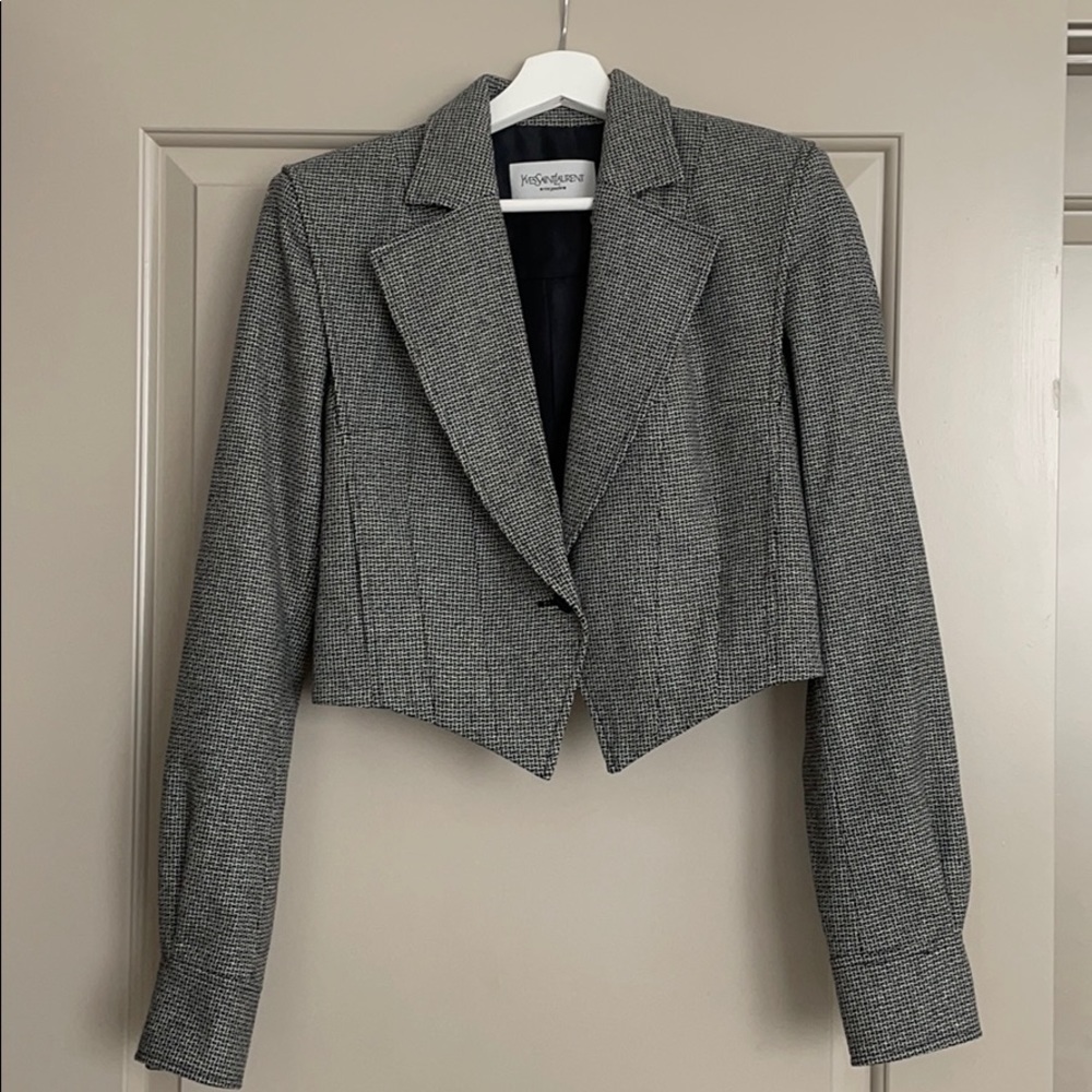 YSL 100% auth cropped blazer RIVE GAUCHE